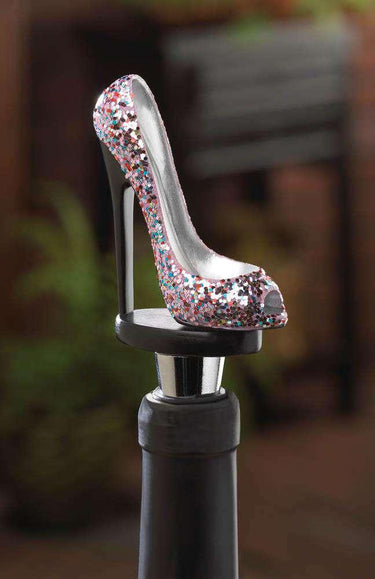 Glitter Shoe Wine Bottle Stopper - The Fox Decor